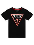 Koszulki dla chłopców - Guess T-Shirt L73I55 K8HM0 Czarny Regular Fit - miniaturka - grafika 1