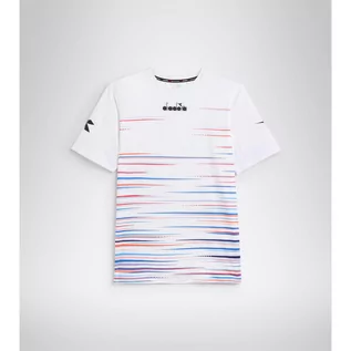 Koszulki sportowe męskie - Koszulka do tenisa z krótkim rękawem męska Diadora SS T-SHIRT ICON optical white - grafika 1