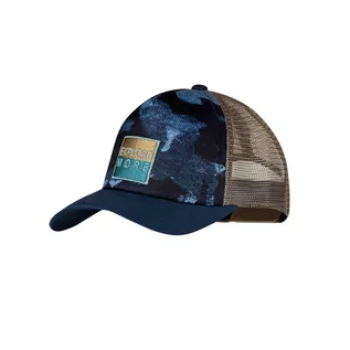 Odzież sportowa dziecięca - Czapka dziecięca Buff Trucker Cap Kids Snigs Night Blue - grafika 1