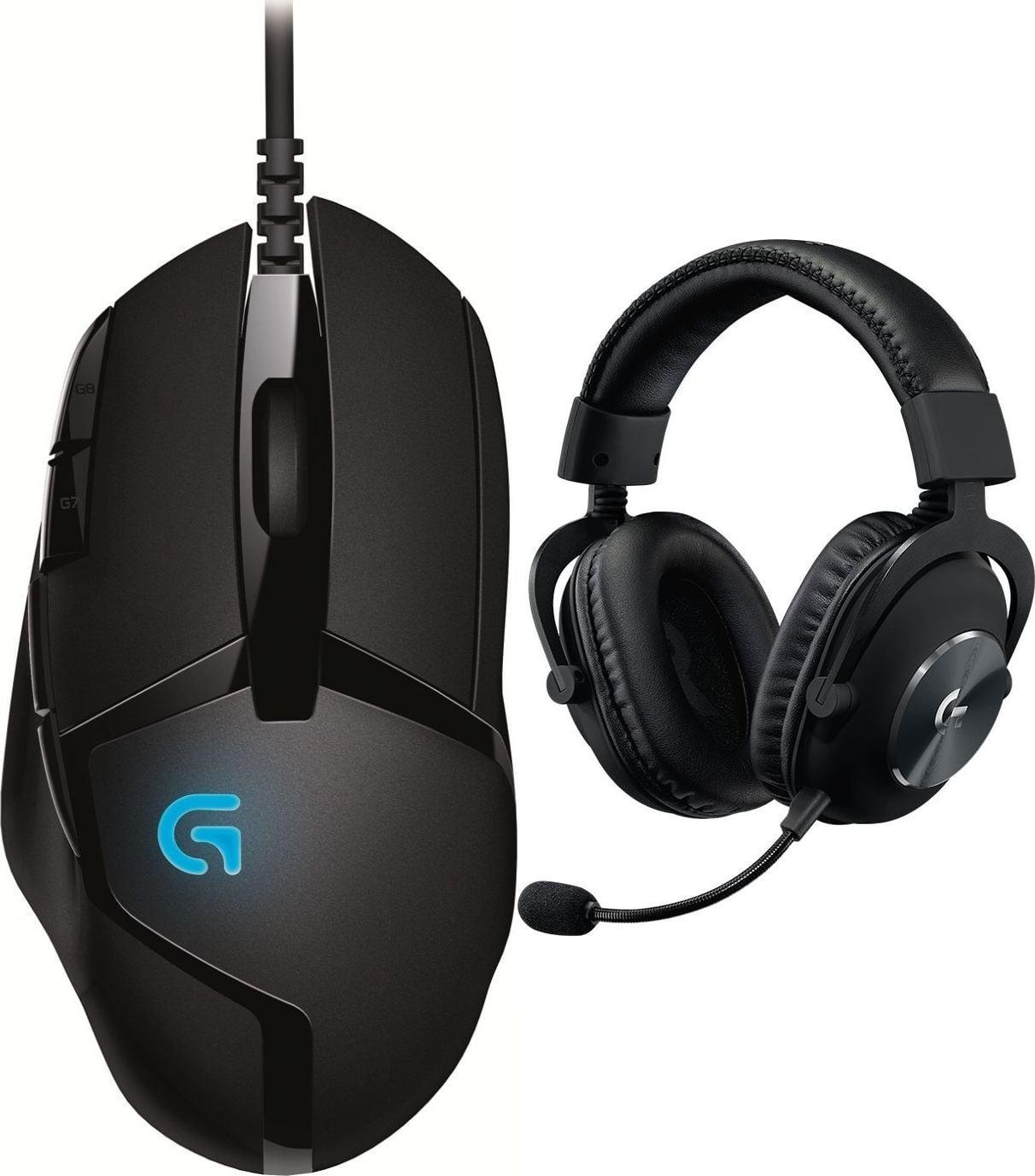 Logitech G402 Hyperion Fury 910-004067 + G Pro X Czarne 981-000818