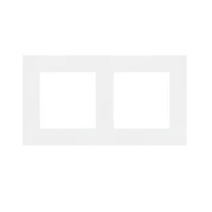 SIMON55 Ramka 2-krotna LINE; Biały mat - Klawisze i ramki - miniaturka - grafika 1