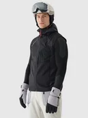 Kurtki i kamizelki sportowe męskie - 4F Bezrękawnik skiturowy Primaloft Active męski - czarny XXL - miniaturka - grafika 1