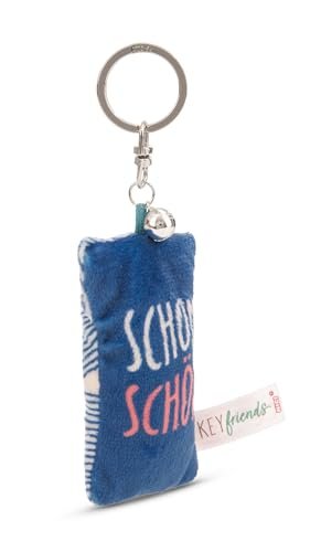 NICI 62118 breloczek do kluczy mini pluszowa poduszka piękna 8 cm z dzwoneczkiem, kolorowy towarzysz do plecaka lub torby, uchwyt na klucze dla małych i dużych 62118