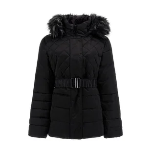 Damska Kurtka zimowa pikowana GUESS LAURIE DOWN JACKET W2BL60WEX52-JBLK – Czarny - Kurtki damskie - miniaturka - grafika 1