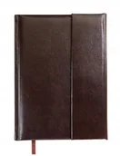 Planery - Notes książkowy zapinany A5 CIEMNY BRĄZ MEXO (kratka linie kropki czysty) - miniaturka - grafika 1