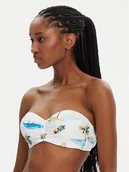 Stroje kąpielowe - Seafolly Góra od bikini Isla Palm 30574-216 Biały - miniaturka - grafika 1