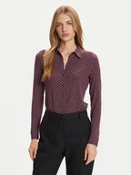 Bluzy damskie - Marc O'Polo Koszula 508 2264 52319 Bordowy Regular Fit - miniaturka - grafika 1