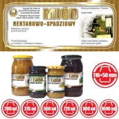 Pozostałe akcesoria kuchenne - Paczka etykiet na miód nektarowo-spadziowy 116x50 (100szt) - wzór E1239 - miniaturka - grafika 1