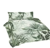 Pościel - Matex Pościel bawełniana 220x200 Liście palmy zielona Universal - miniaturka - grafika 1