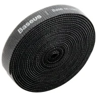 Inne akcesoria audio-wideo - Baseus Rainbow Circle Velcro Straps - taśma rzepowa rzep organizer kabli 1m czarny (ACMGT-E01) - miniaturka - grafika 1