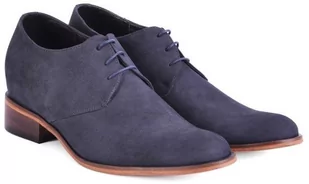 Męskie buty podwyższające PESARO na skórzanej podeszwie +7CM - Półbuty męskie - miniaturka - grafika 1