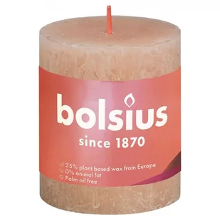Rustykalne świece pieńkowe Shine, 4 szt., 80x68 mm, różowe Lumarko! - Aromaterapia - miniaturka - grafika 3