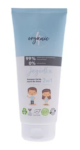 4organic 4organic Pielęgnacja ciała Szampon i żel do mycia dla dzieci 2w1 Jagódka 200 ml - Kosmetyki kąpielowe dla dzieci - miniaturka - grafika 1