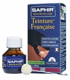 Farba do skóry saphir teinture francaise 50 ml czarny 01 - Środki do obuwia i ubrań - miniaturka - grafika 1