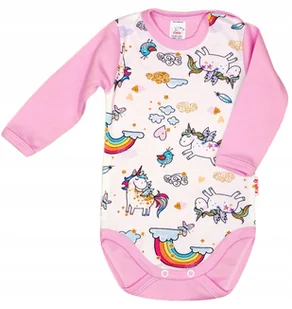 Body długi rękaw JEDNOROŻCE r 74 KLEKLE - Body dla niemowląt - miniaturka - grafika 1
