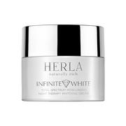 Herla Herla Infinite White Total Spectrum nawilżający krem na noc wybielający przebarwienia 50ml