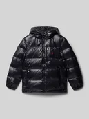 Kurtki i płaszcze dla chłopców - Kurtka puchowa z wyhaftowanym logo - miniaturka - grafika 1