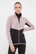 Bluzy damskie - Salewa bluza sportowa Paganella kolor różowy gładka - miniaturka - grafika 1