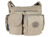 Torby sportowe - Torebka Listonoszka Pojemna Bag Street Piaskowa - miniaturka - grafika 1