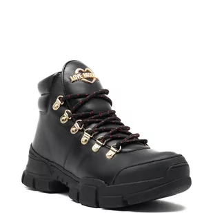 Love Moschino Skórzane buty trekkingowe - Buty trekkingowe damskie - miniaturka - grafika 1