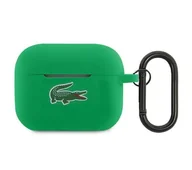 Inne akcesoria audio-wideo - Lacoste LCAP2SLON Cover Silicone Croc Logo do AirPods Pro 2 (2022/2023 Zielony - miniaturka - grafika 1