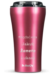 Kubek termiczny na kawę Dr.Bacty Apollo 2.0 - 360 ml - Pink - Z twoim grawerem - Kubki termiczne - miniaturka - grafika 1