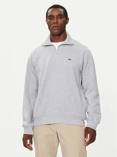 Lacoste Bluza SH1927 Szary Classic Fit - Bluzy męskie - miniaturka - grafika 1