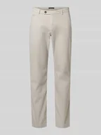 Spodnie męskie - Drobno fakturowane Chinosy z kieszeń z tyłu - miniaturka - grafika 1