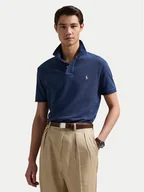 Koszulki męskie - Polo Ralph Lauren Polo 710536856459 Granatowy Slim Fit - miniaturka - grafika 1