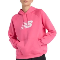 Bluzy sportowe damskie - Bluza New Balance WT43524DAB - różowa - miniaturka - grafika 1