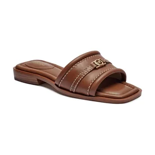 Michael Kors Skórzane klapki MANDY - Klapki i japonki damskie - miniaturka - grafika 1