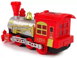 Lokomotywa Świąteczna Światła Dźwięk Czerwona Na Baterie - Pociągi dla dzieci Lokomotywa Świąteczna Światła Dźwięk Czerwona Na Baterie - Pociągi dla dzieci - miniaturka - grafika 3