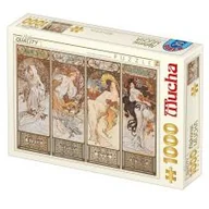 Puzzle - D-Toys Puzzle 1000 Alfons Mucha, Cztery pory roku - miniaturka - grafika 1