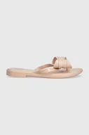 Klapki i japonki damskie - Melissa japonki MELISSA FLIP FLOP SLIM V AD damskie kolor różowy na płaskim obcasie M.35748.AU006 - miniaturka - grafika 1