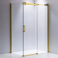 Kabiny prysznicowe - Złota kabina prysznicowa prostokątna 120x90 szkło 8mm KZ202CG - miniaturka - grafika 1