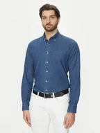 Koszule męskie - Michael Kors Koszula jeansowa MD0MD91441 Granatowy Slim Fit - miniaturka - grafika 1