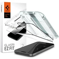 Szkła hartowane na telefon - Spigen Glas.tr 'ez fit' 2-pack do iPhone 15 black - miniaturka - grafika 1
