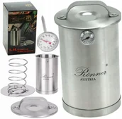 Artykuły masarskie - SZYNKOWAR DOMOWA SZYNKA I MIESA CAŁY ZESTAW TERMOMETR SPREZYNA I UCHWYT - miniaturka - grafika 1