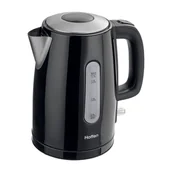 Czajniki elektryczne - Czajnik elektryczny ze stalowym wnętrzem Hoffen, 1,7 l, 2200 W, czarny - miniaturka - grafika 1