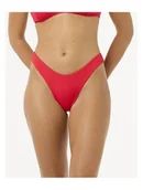 Stroje kąpielowe - Majtki kąpielowe RIP CURL Premium Surf Hi Leg Skimpy czerwone XL - miniaturka - grafika 1