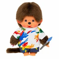 Maskotki i pluszaki - Monchhichi - Pluszowa małpka 20cm, malarz - miniaturka - grafika 1