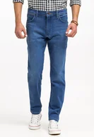 Spodnie męskie - Męskie spodnie jeansowe proste Wrangler RIVER W34 L32 - miniaturka - grafika 1