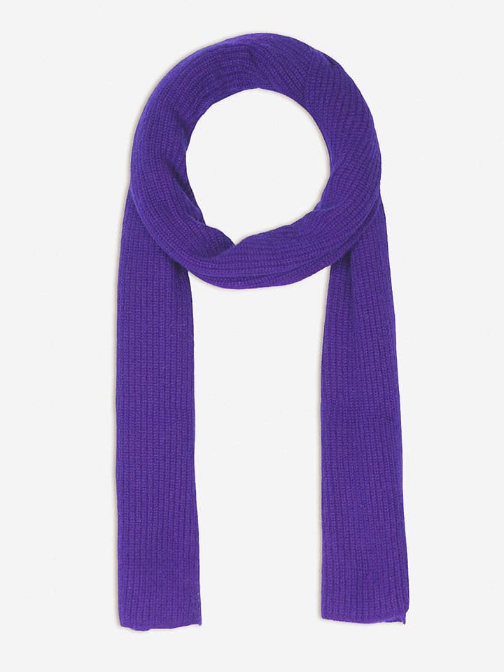 Just Cashmere Kaszmirowy szal w kolorze fioletowym - 200 x 30 cm
