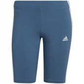 Legginsy - Spodenki damskie adidas Essentials 3-Stripes Bike Shorts niebieskie HD1803 - miniaturka - grafika 1