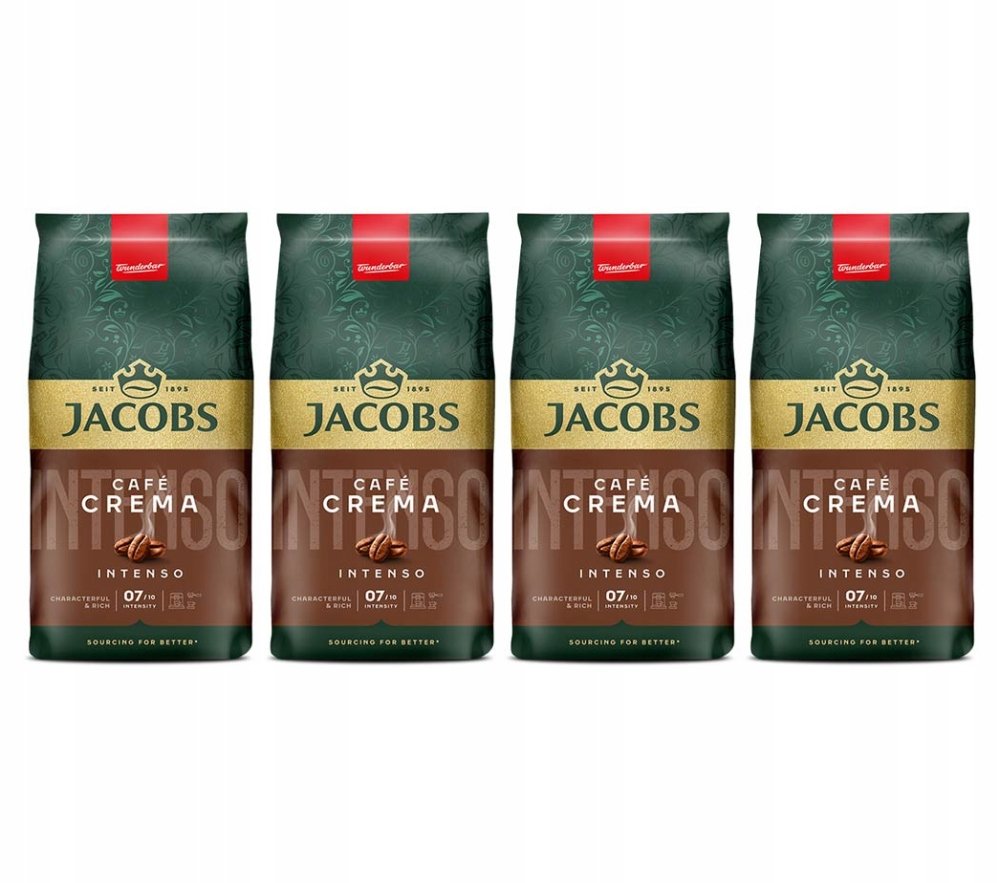 Kawa ziarnista Jacobs Cafe Crema Intenso 4x 1kg