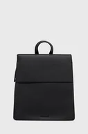 Plecaki - Trussardi plecak damski kolor czarny mały gładki - miniaturka - grafika 1