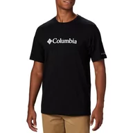 Koszulki sportowe męskie - Koszulka Columbia CSC Basic Logo 1680053010 - czarna - miniaturka - grafika 1