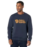Bluzy męskie - Fjallraven Męska bluza z logo Fjällräven, Ciemnogranatowy, S - miniaturka - grafika 1