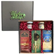 Zestawy upominkowe - Zestaw prezentowy Wielkanoc herbata i miód pudełko Wesołego Alleluja - miniaturka - grafika 1