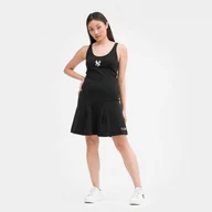 Spodnie sportowe damskie - Damska sukienka mini bez rękawów Champion Rochester Dress - czarna - CHAMPION - miniaturka - grafika 1